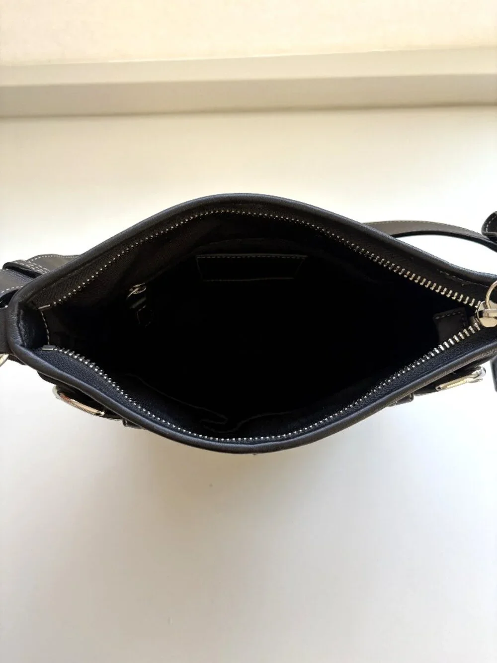 NEW Vintage Coach Signature Small Soft Duffle Bag Leather Shoulder Handbag Black